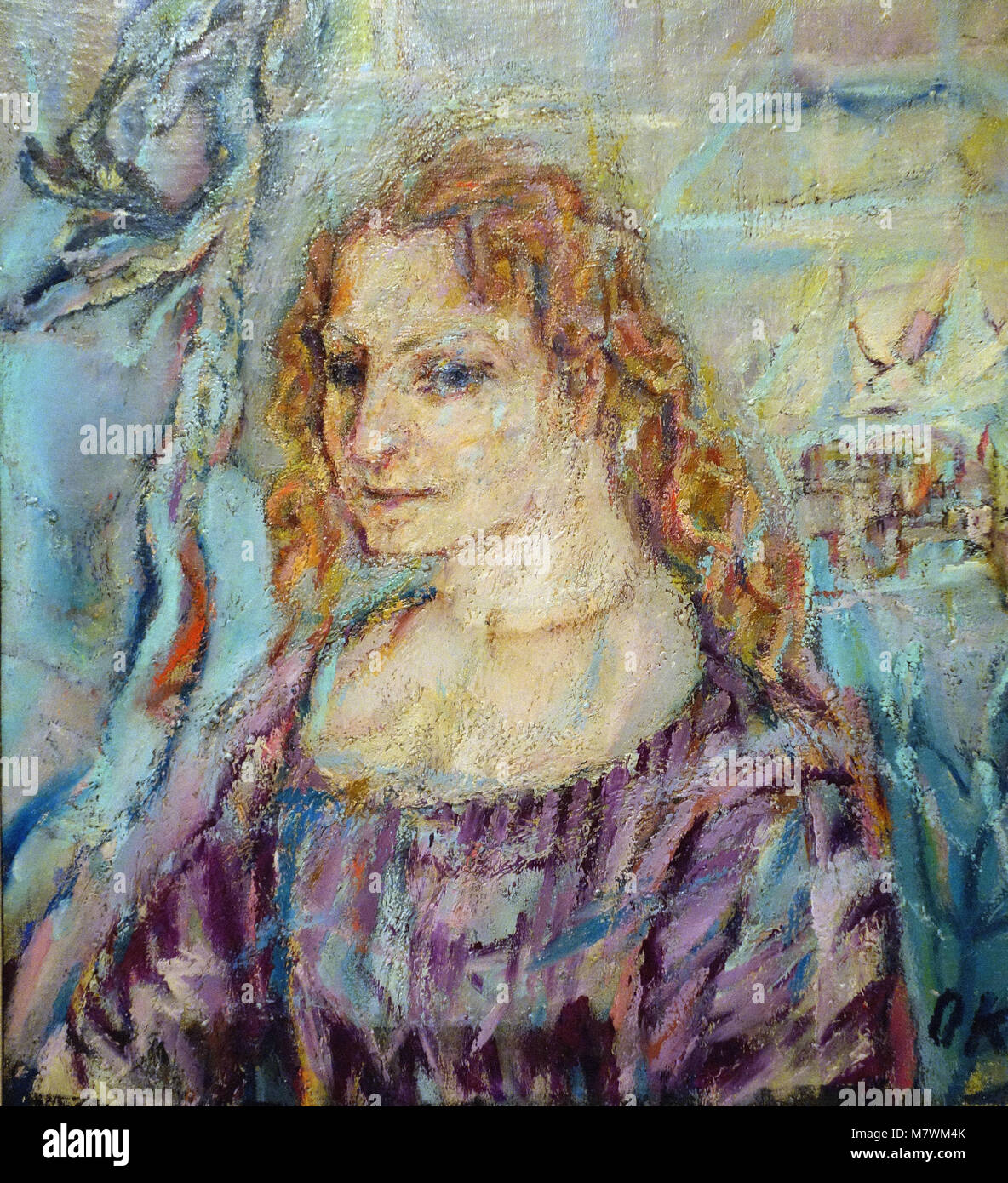 Oskar Kokoschka - Portrait von Alma Mahler 1912 Stockfoto