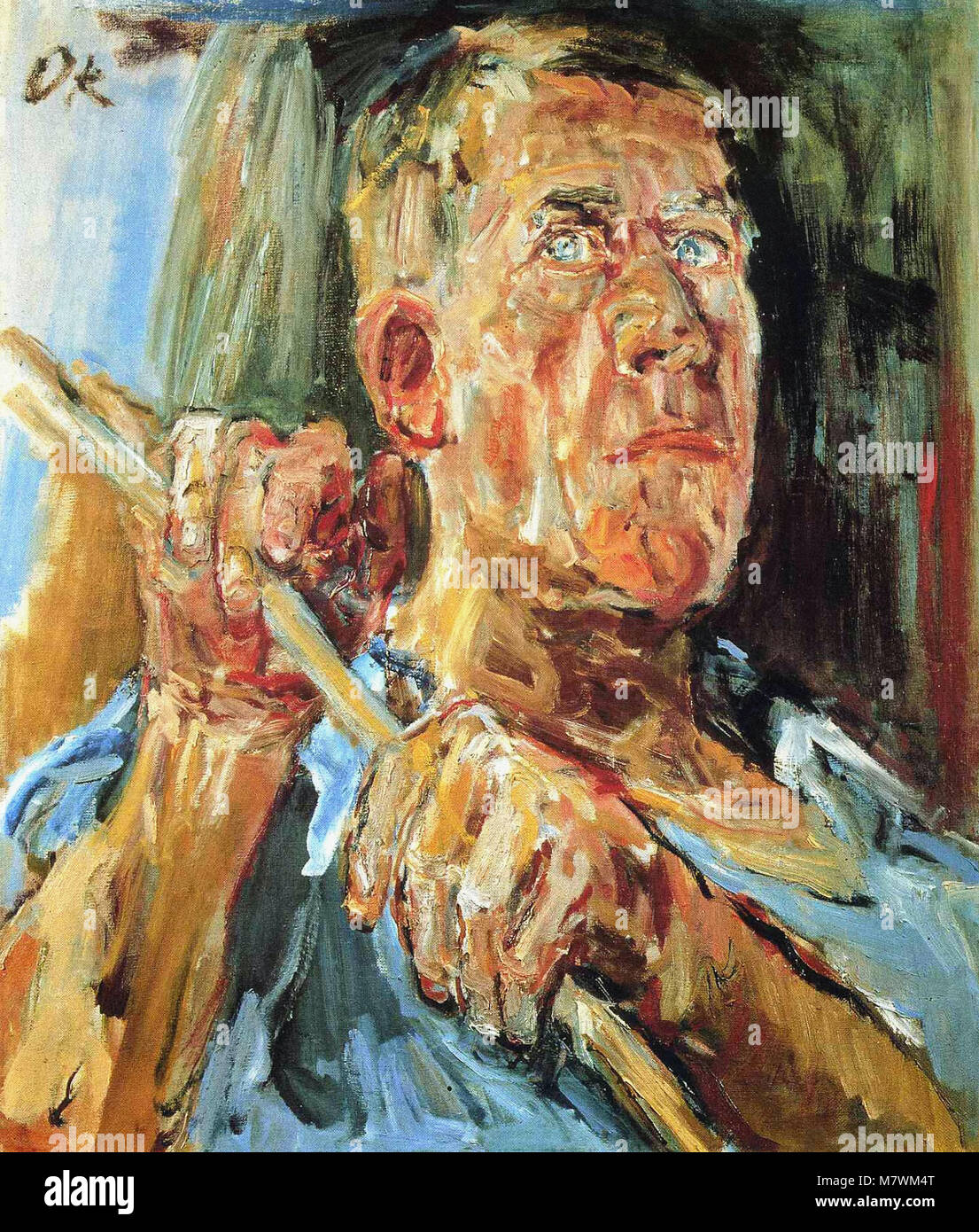 Oskar Kokoschka - self portrait Fiesole 1948 Stockfoto