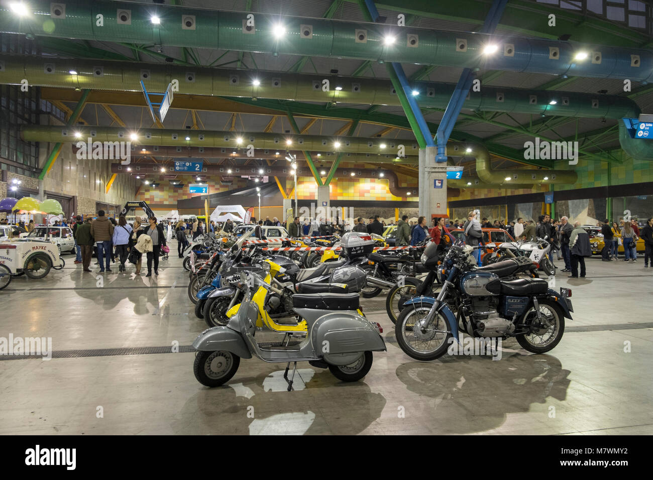 Retro Málaga 2018. Messen und Kongress Zentrum von Malaga, Andalusien, Spanien. Stockfoto