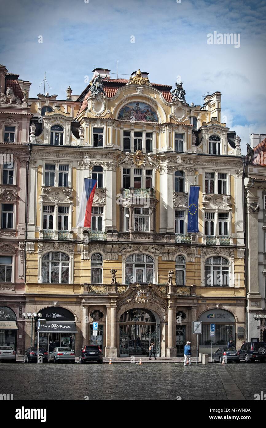 Ministerium für Handel GEBÄUDE PRAG TSCHECHISCHE REPUBLIK Stockfoto