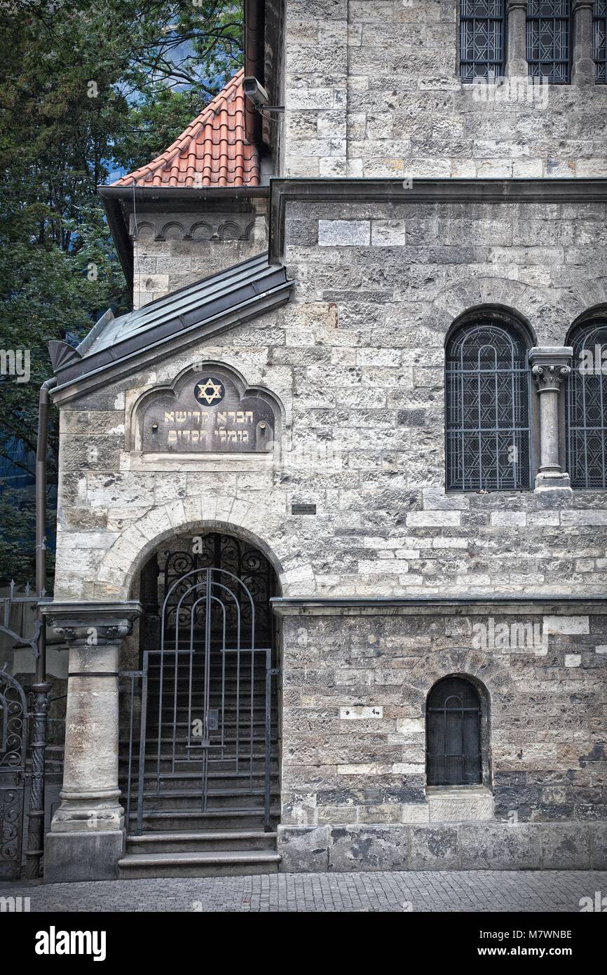 Gebäude im jüdischen Viertel von PRAG TSCHECHISCHE REPUBLIK Stockfoto