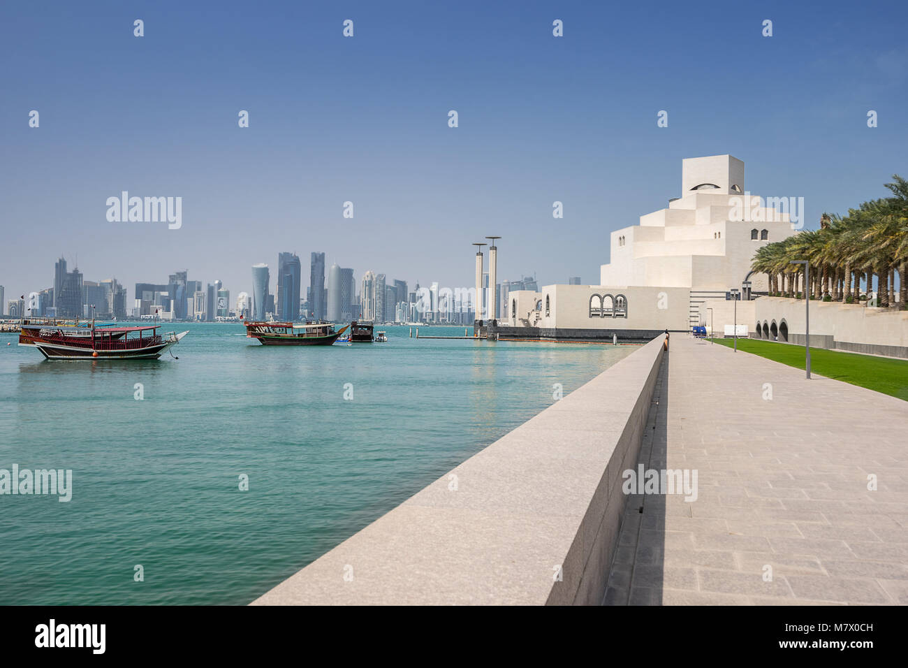 Museum für Islamische Kunst auf der Corniche in Katar Stockfoto