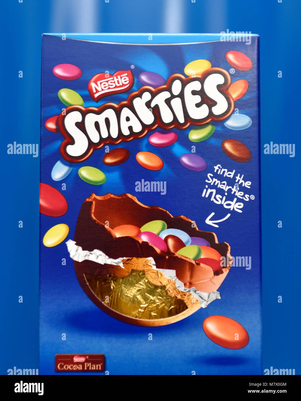 Nestle Smarties Ostereier Stockfoto