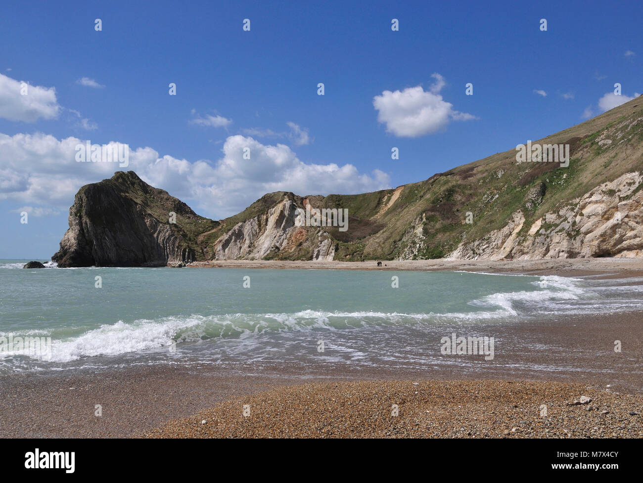 Man O' War Cove, St. Oswald's Bay, Dorset, Großbritannien Stockfoto