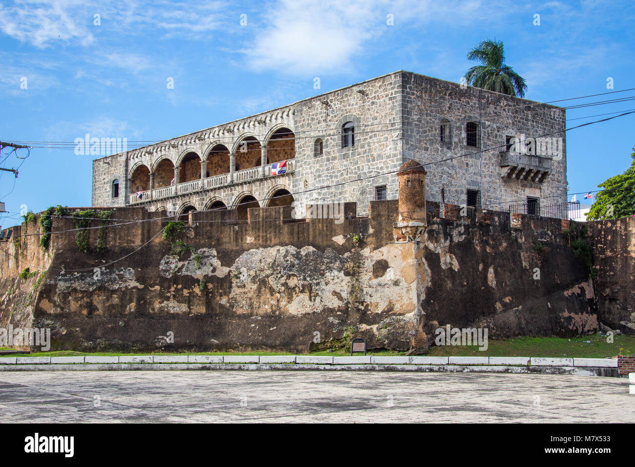 Alcázar de Don Diego Colón, Santo Domnigo, Dominikanische Republik Stockfoto