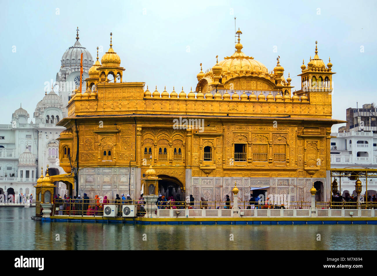 Sikhs gurdwara Goldener Tempel in Amritsar, Punjab, Indien Stockfoto