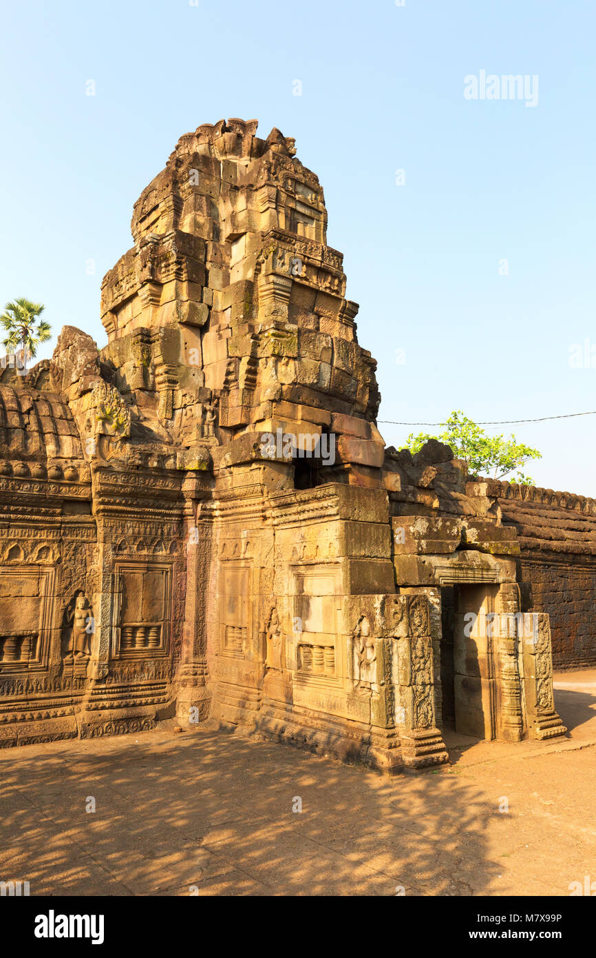 Nokor, aka Bachey Tempel Wat Nokor, Banteay Prey Nokor und Banteay Prei Nokor jahrhundert Hindu Tempel, Kampong Cham, Kambodscha Asien Stockfoto