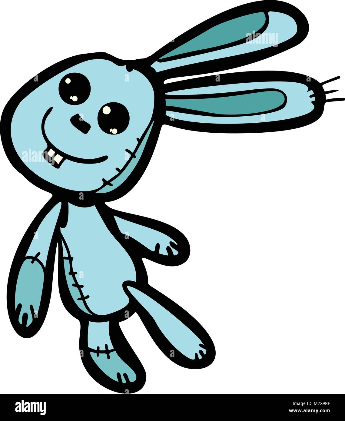 Funny Bunny, Ostern Charakter Stock Vektor