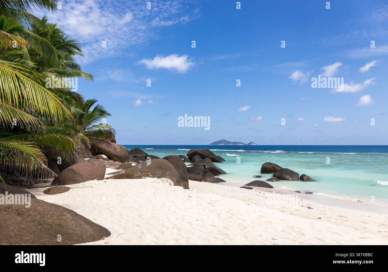 Wunderbares Paradies Strand auf Silhouette Island, Seychellen Stockfoto