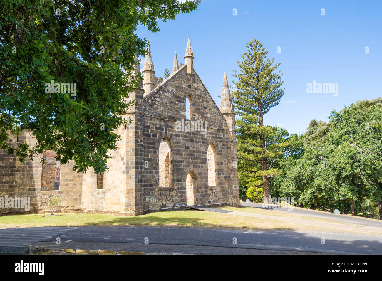 Der verurteilte Kirche, Port Arthur, Tasmanien Stockfoto