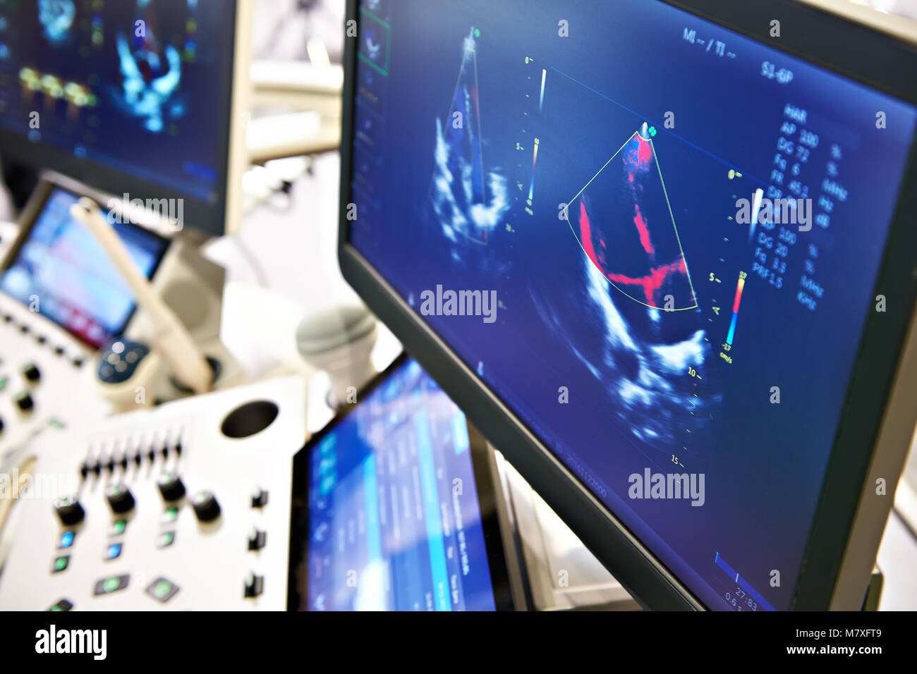 Medizinische Geräte für Ultraschall Prüfung Stockfoto