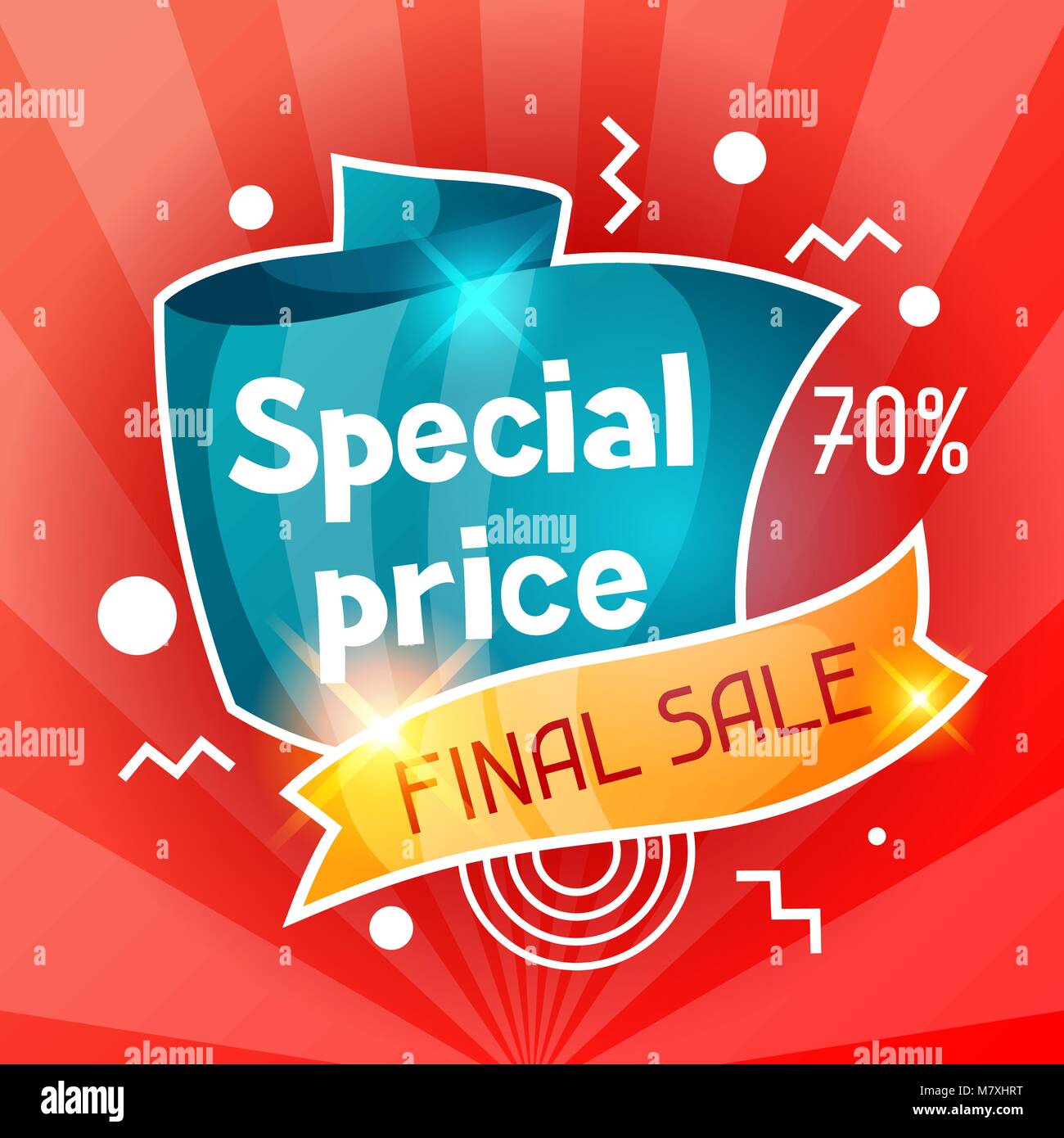 Sonderpreis. Verkauf Banner. Werbung Flyer für Handel-, Rabatt- und bieten Stock Vektor