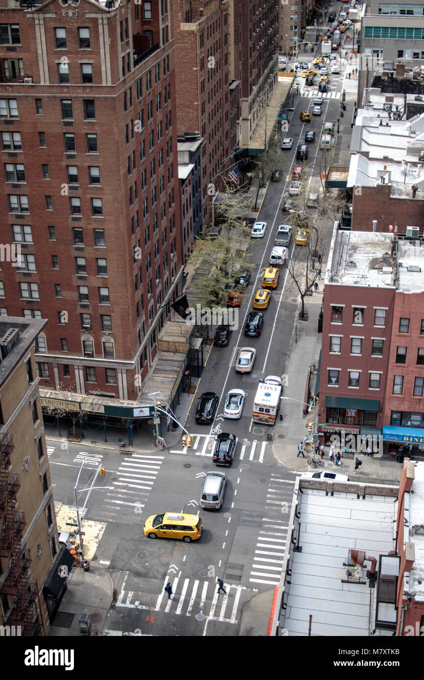 Stadtbild von Hotel in Midtown East, NEW YORK Stockfoto