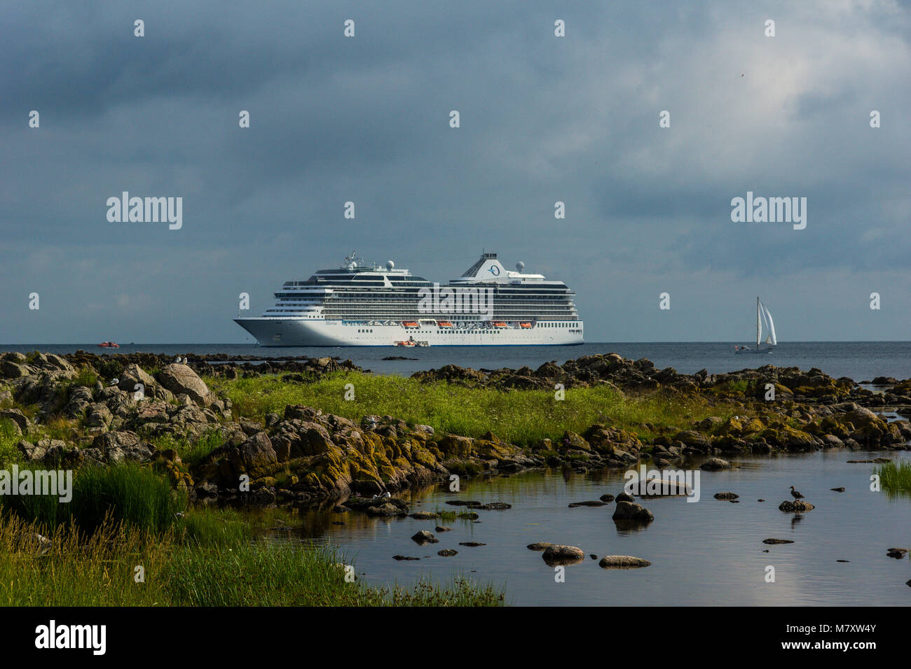 Bornholm Ist Eine Kleine Danische Insel In Der Ostsee Ostlich Von Schweden Stockfotografie Alamy