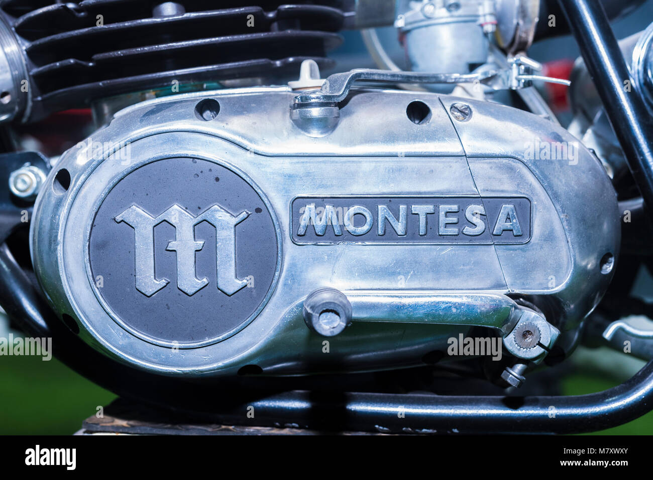 Moto antigua Montesa - alte Motorräder Montesa Stockfoto