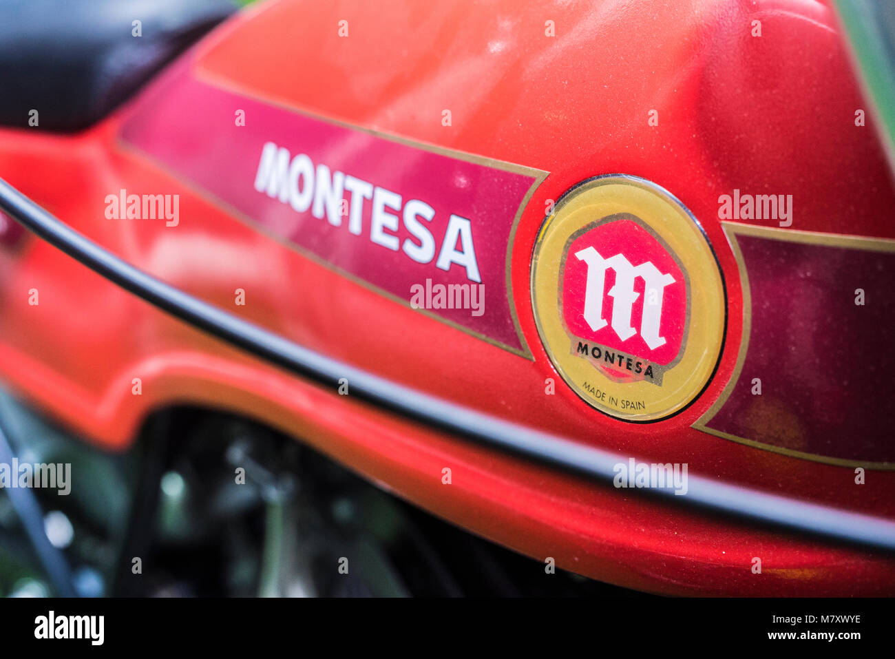 Moto antigua Montesa - alte Motorräder Montesa Stockfoto