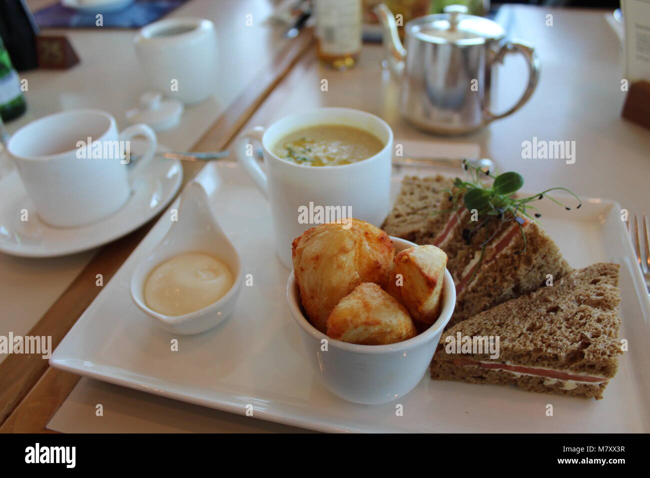 Schottisches Frühstück Stockfoto