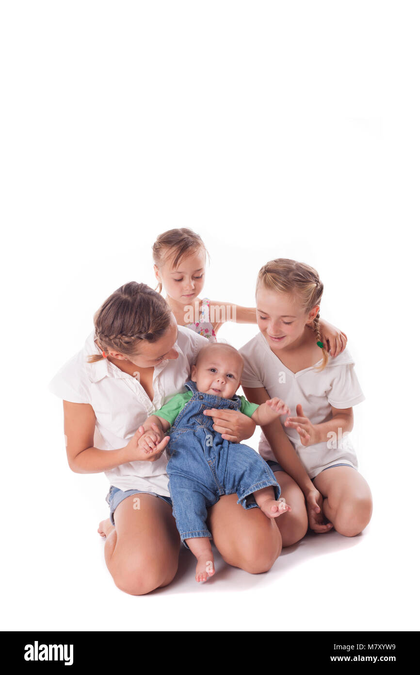 Porträt von drei Schwestern Stockfoto