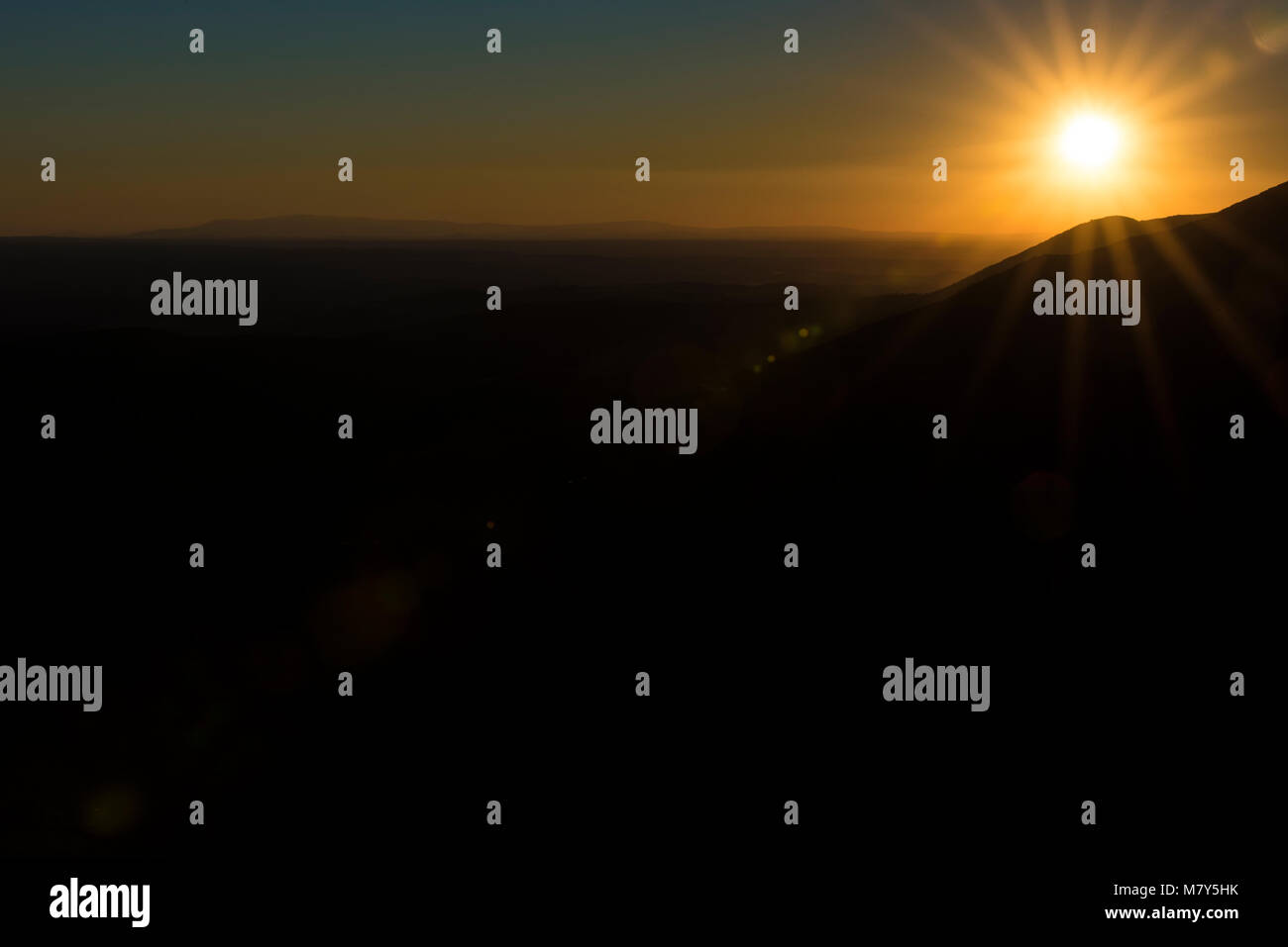 Paisajes de la Sierra de Francia en el Sur de Salamanca (España) Stockfoto
