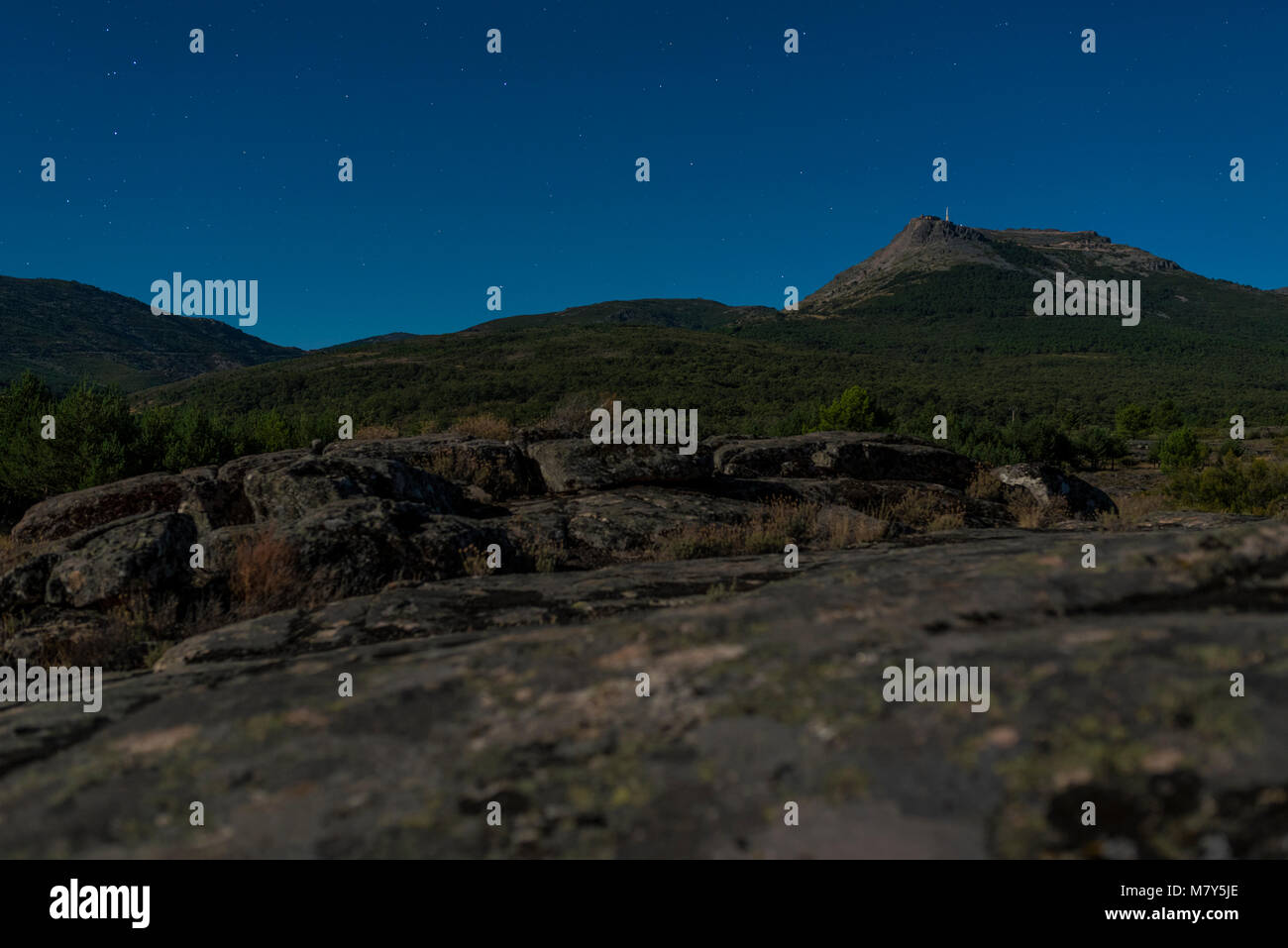 Paisajes de la Sierra de Francia en el Sur de Salamanca (España) Stockfoto
