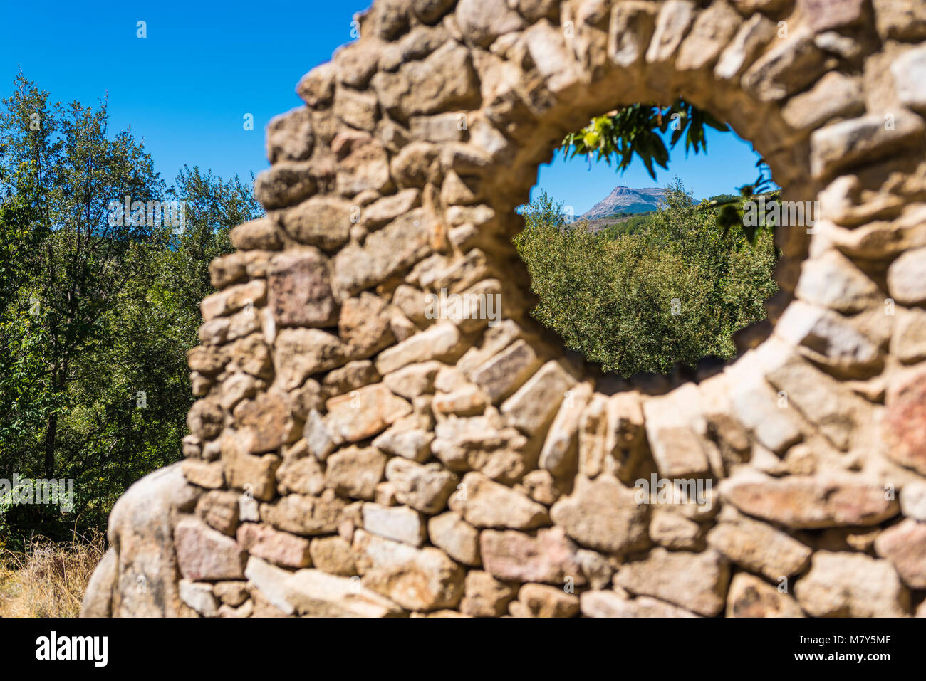 Paisajes de la Sierra de Francia en el Sur de Salamanca (España) Stockfoto