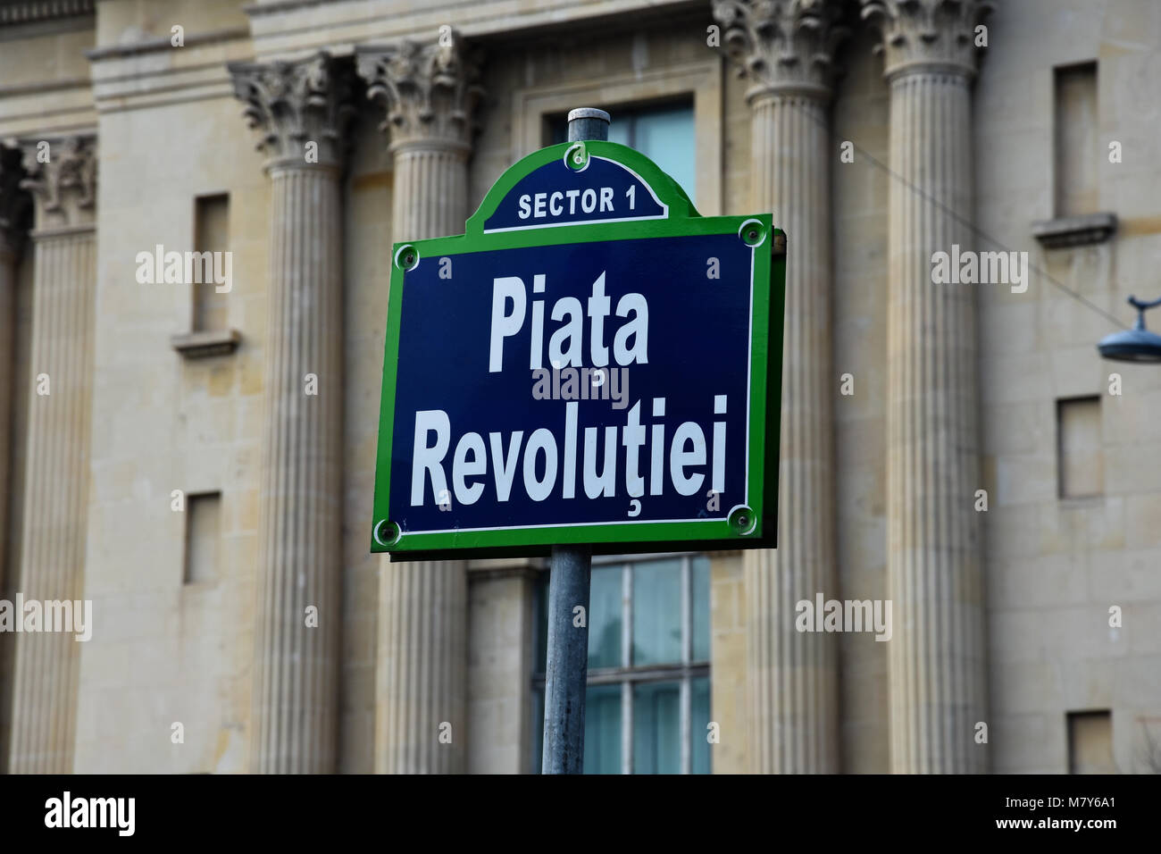 Bukarest, Rumänien. Februar 5, 2017. Auf dem Platz der Revolution (Piata Revolutiei entfernt) Stockfoto