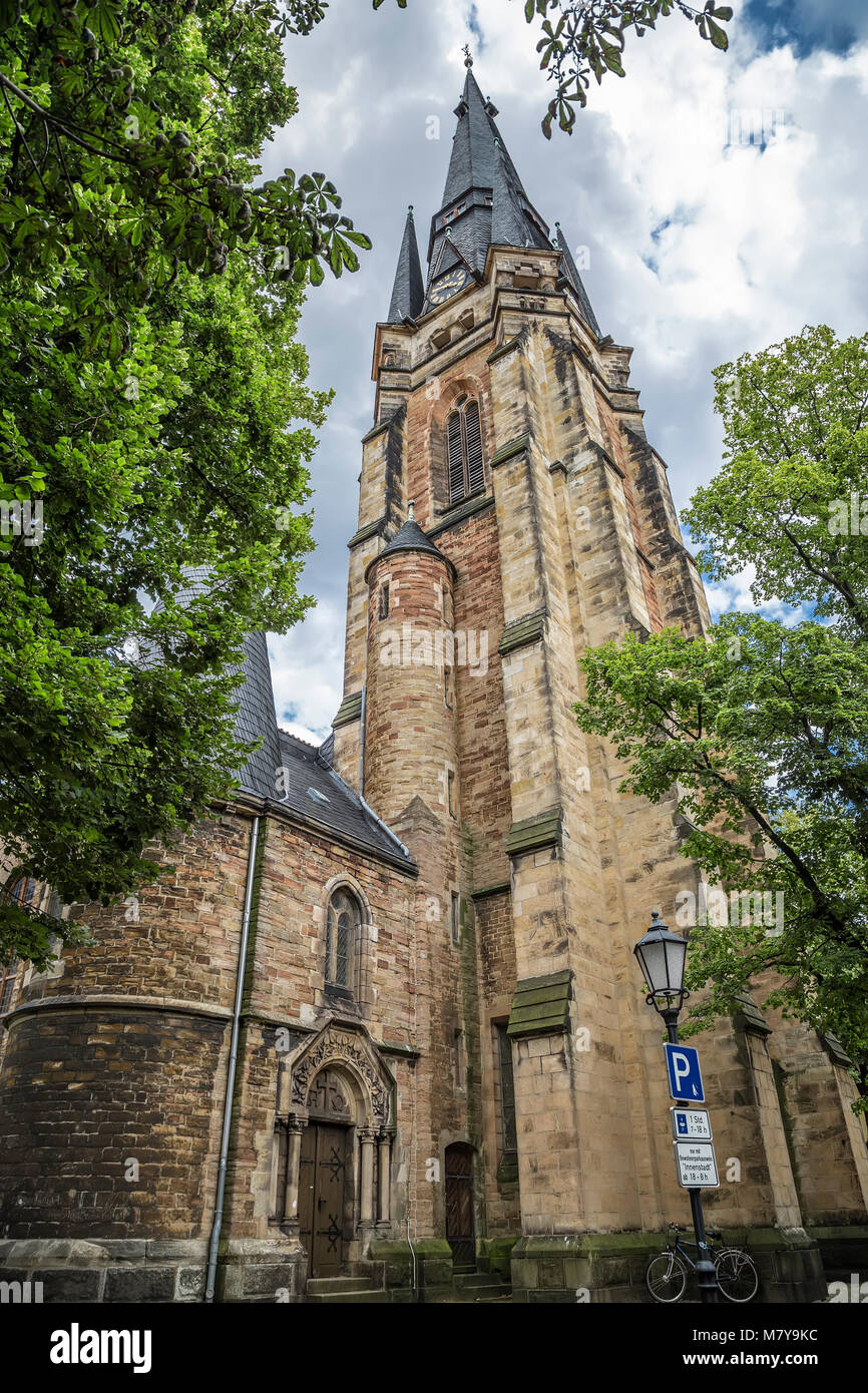 Die Kirche Unserer Dame war seit 1230, der Stadt Kirche von Wernigerode. Deutschland Stockfoto