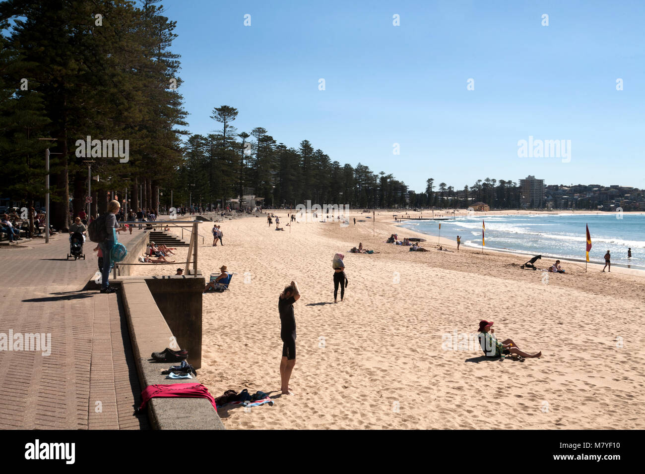 Manly Beach Manly Sydney New South Wales, Australien Stockfoto