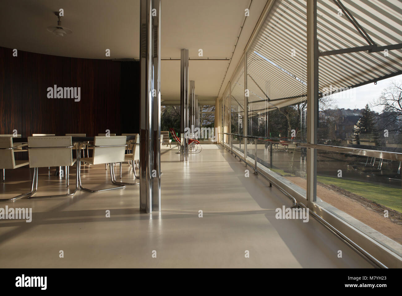 Einrichtung der Villa Tugendhat in Brünn, Tschechische Republik. Die ...