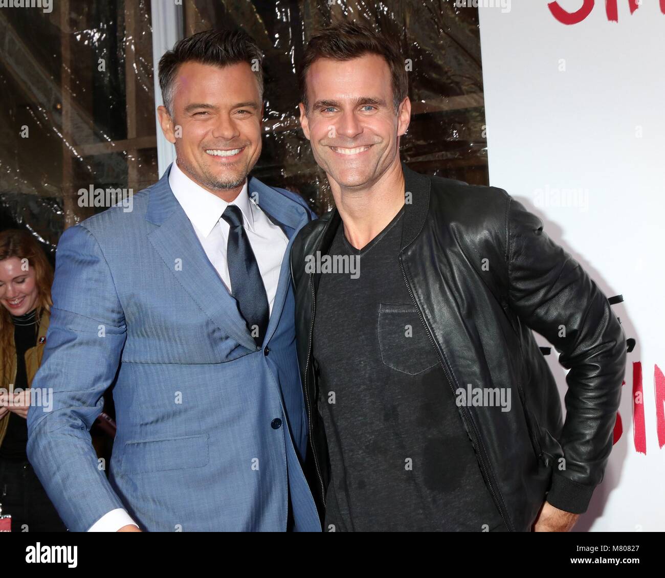 Los Angeles, CA, USA. 13 Mär, 2018. Josh Duhamel, Cameron Mathison in der Ankunftshalle für Liebe, SIMON Screening, Westfield Century City, Los Angeles, CA 13 März, 2018. Credit: Priscilla Grant/Everett Collection/Alamy leben Nachrichten Stockfoto