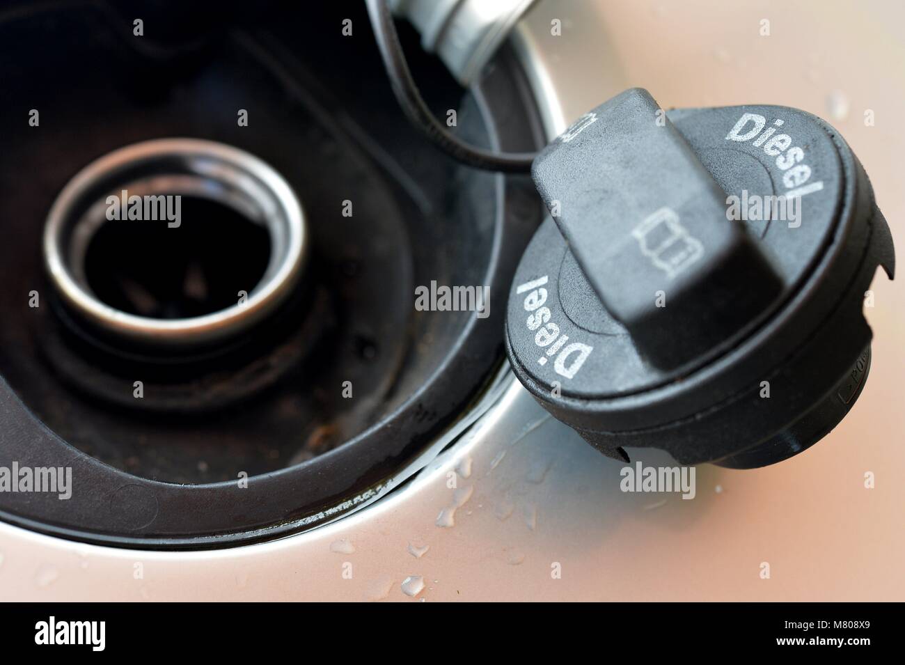 Abbildung: symbolisches Bild Diesel, Deutschland, Stadt Osterode, 14. März 2018. Foto: Frank Mai | Nutzung weltweit Stockfoto