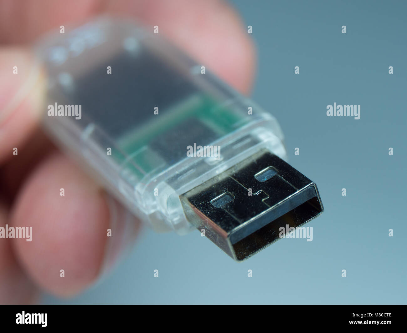 USB-Stick - Flash Memory Stick in einer Nahaufnahme-up Shot schließen Stockfoto