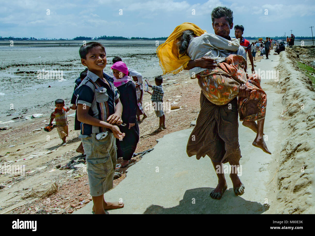 Rohingya Menschen sagen, sie sind Nachfahren der Muslime, vielleicht, Persische und arabische Händler, die in Myanmar vor Generationen kam. .... Stockfoto