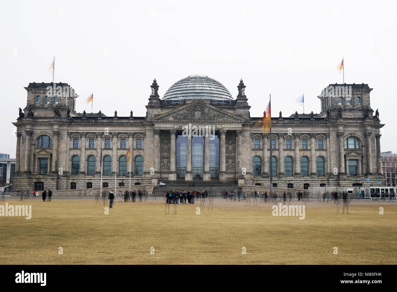 Deutscher Bundestag Bundeshaus in Berlin Deutschland Stockfoto