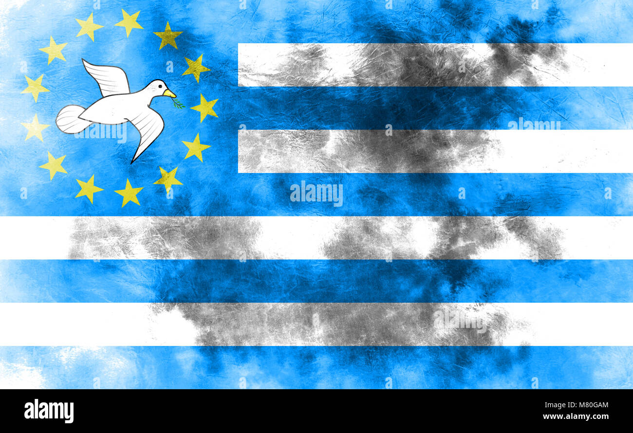 Bundesrepublik Southern Cameroons grunge Flagge, je Gebiet flag Stockfoto