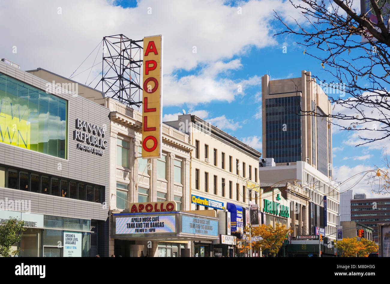 New York, USA, November 2016: Die berühmten Apollo Theater in Harlem, New York Stockfoto
