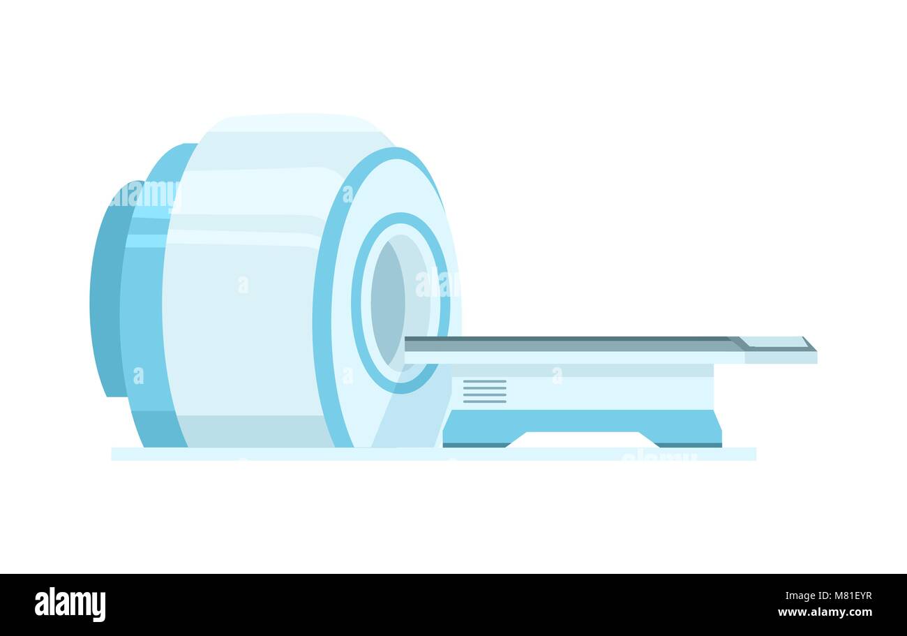 Berechnet die axiale Tomographie Maschine Scan Stock Vektor