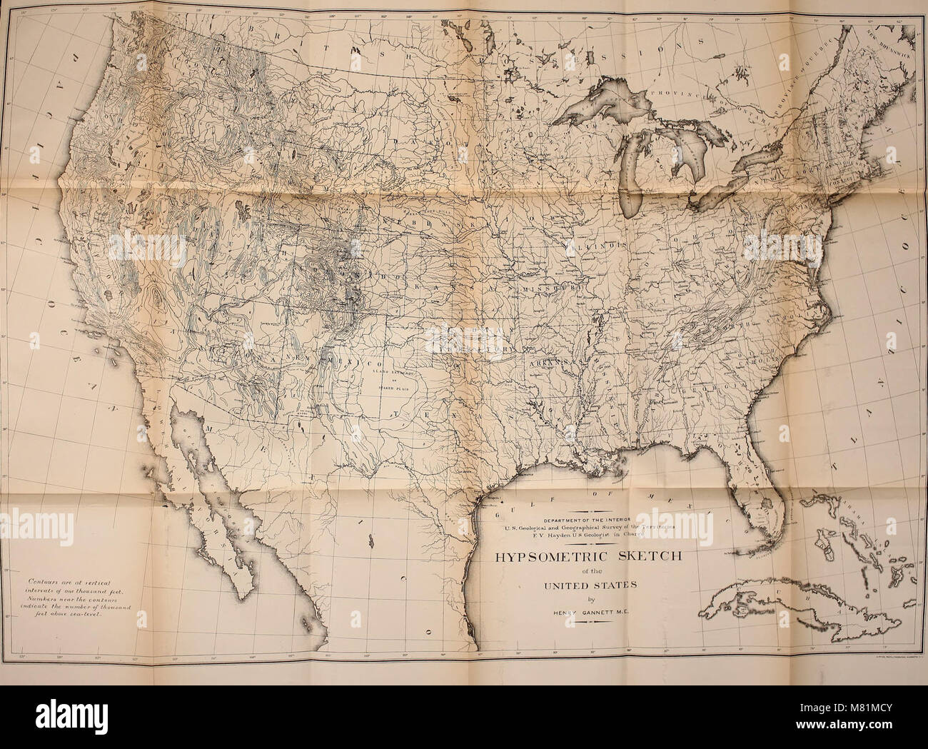 Bulletin der Vereinigten Staaten geologische und geografische Übersicht der Gebiete (1876) (20309050320) Stockfoto