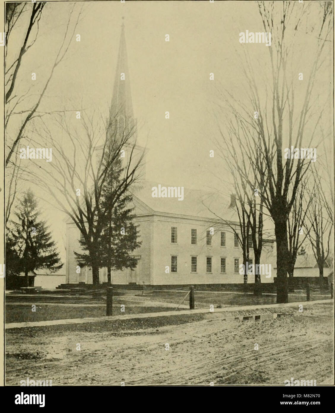 Jahrhundertfeier der Vereinigten Presbyterianischen (die alte Weiß) Kirche von Gebäude 1797-1897 - Salem, Washington County NY, November 9th, 1897 (1898) (14777645092) Stockfoto