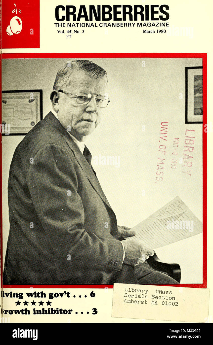 Preiselbeeren; - die nationalen cranberry Magazin (1980) (20519247340) Stockfoto