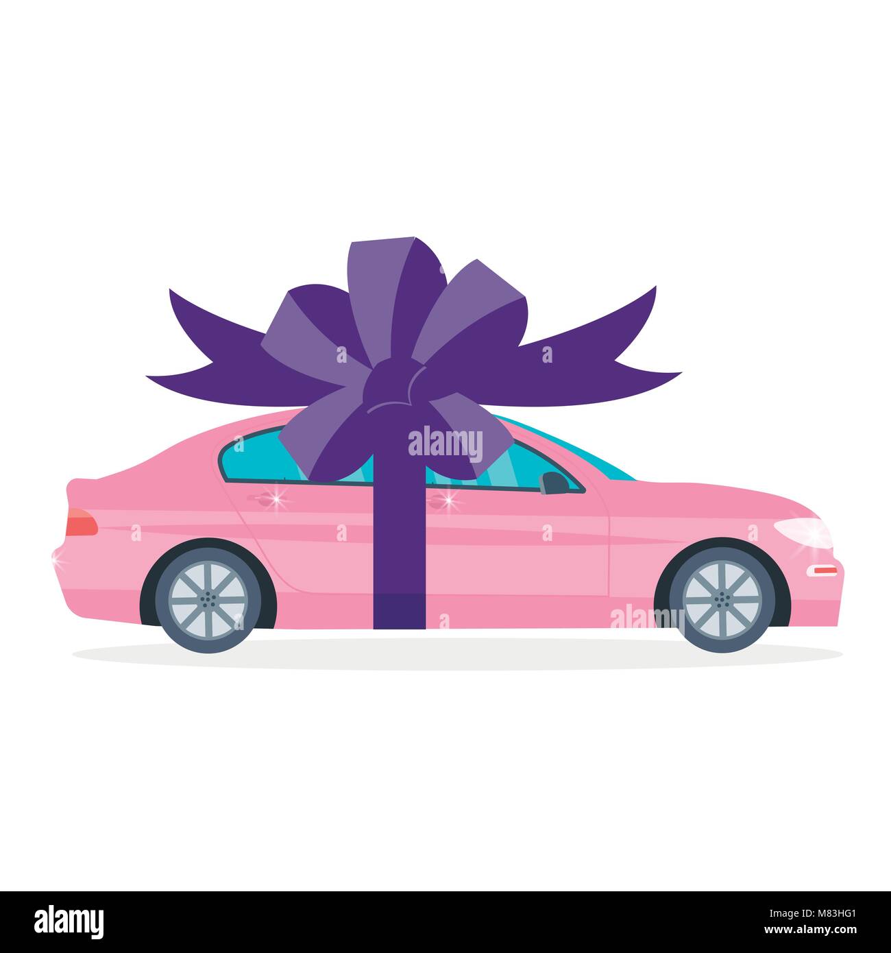 Auto geschenk verpackt -Fotos und -Bildmaterial in hoher Auflösung – Alamy