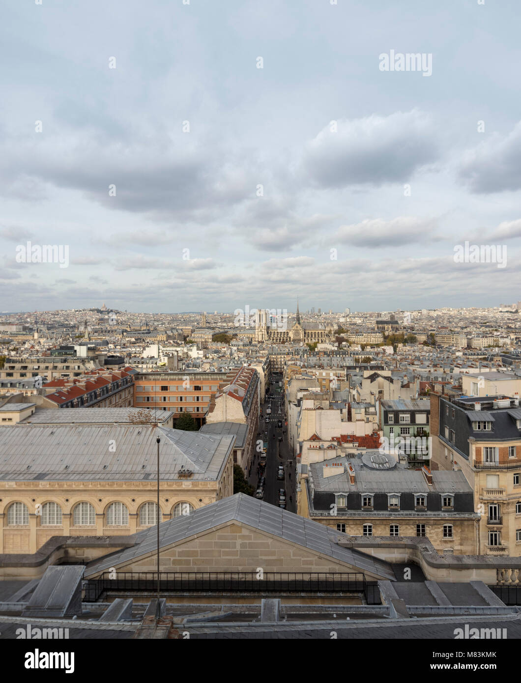 Blick auf Paris Frankreich vom Dach des Pantheon Stockfoto