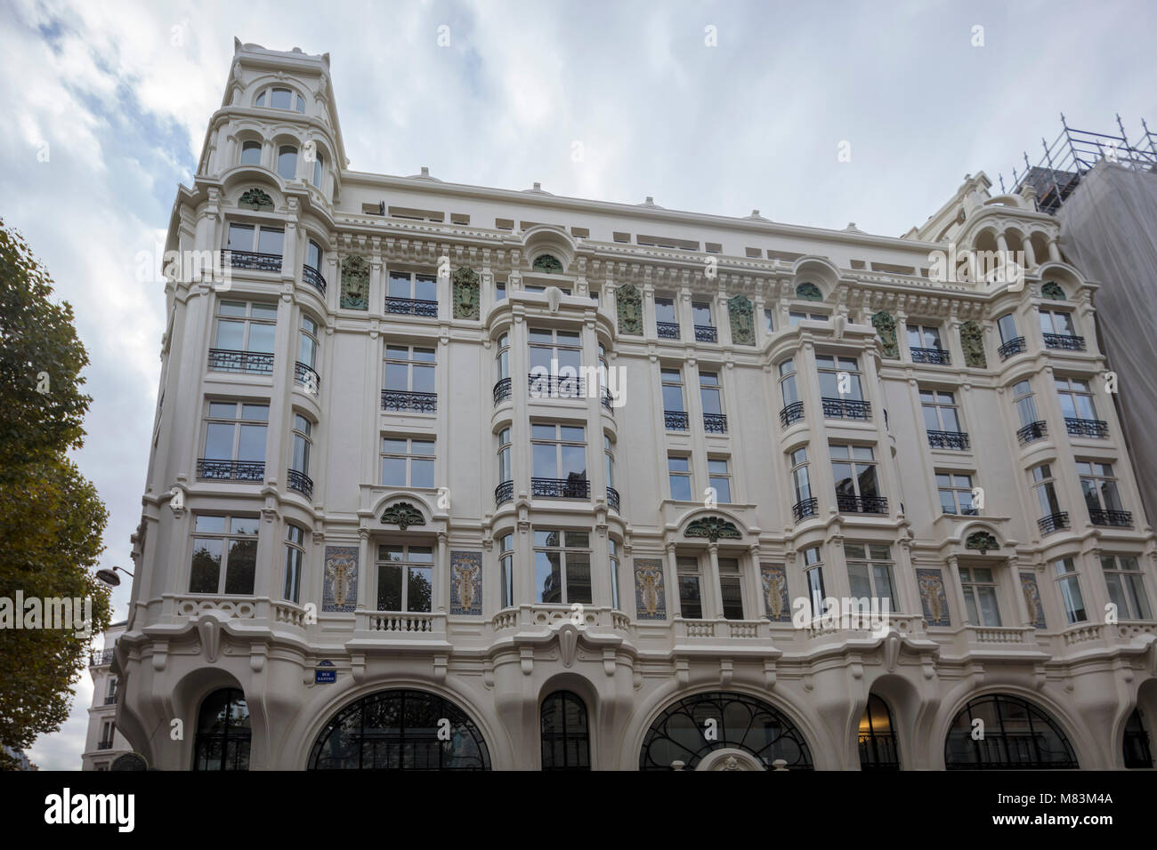 Maison Hennebrique, 1 Rue Danton, Paris, Anfang konkrete Gebäude vom Erfinder der verstärktem Stahl Prozess, Stockfoto