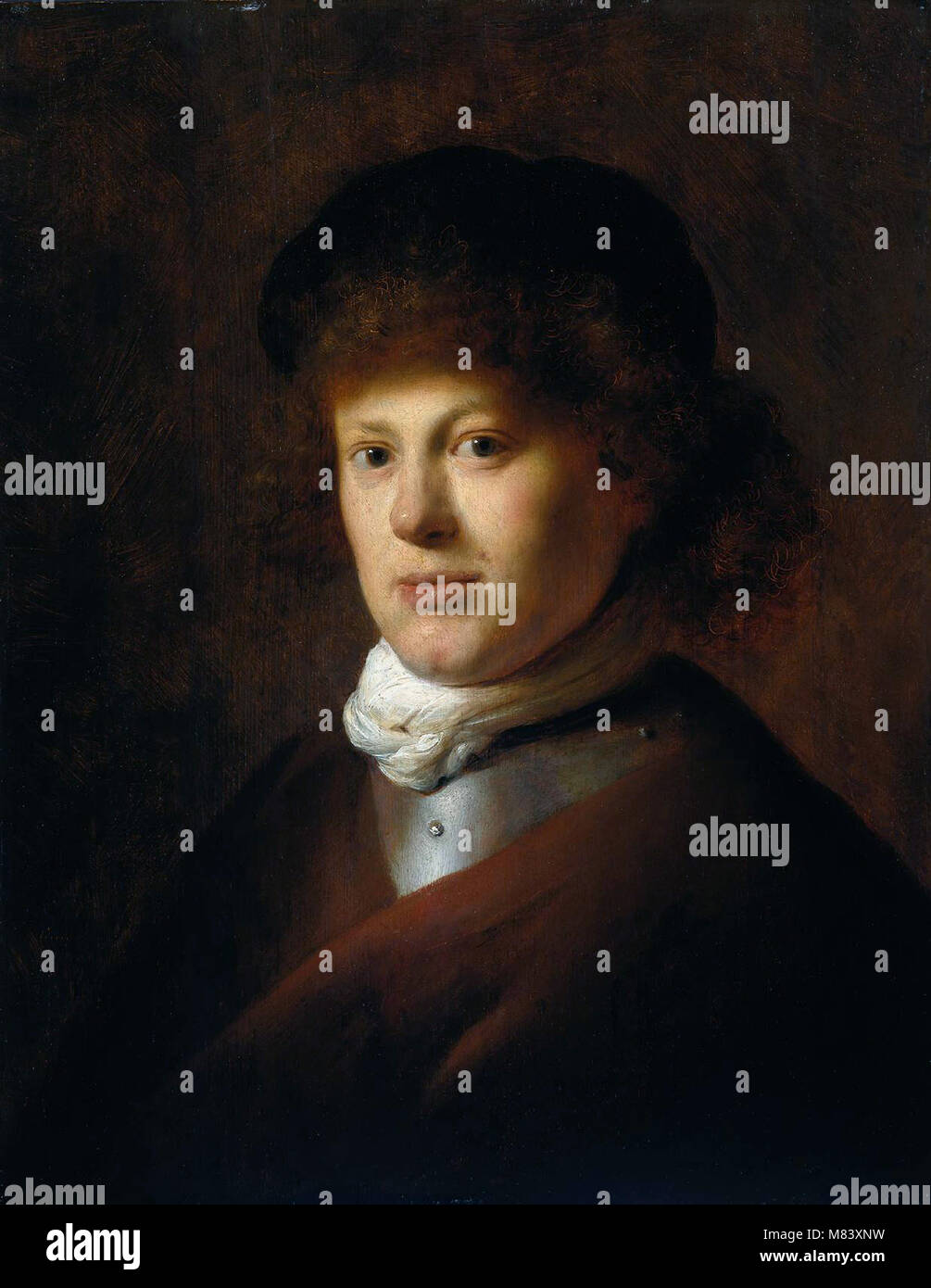 Jan Lievens - Porträt von Rembrandt Stockfoto