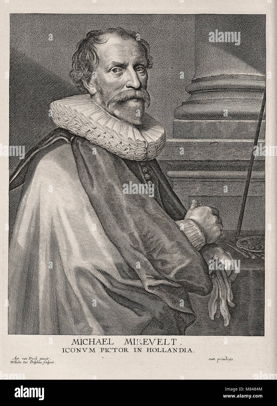 Wilhelm Delphius nach Anthony van Dyck, Michiel Janszoon van Miereveldt Stockfoto