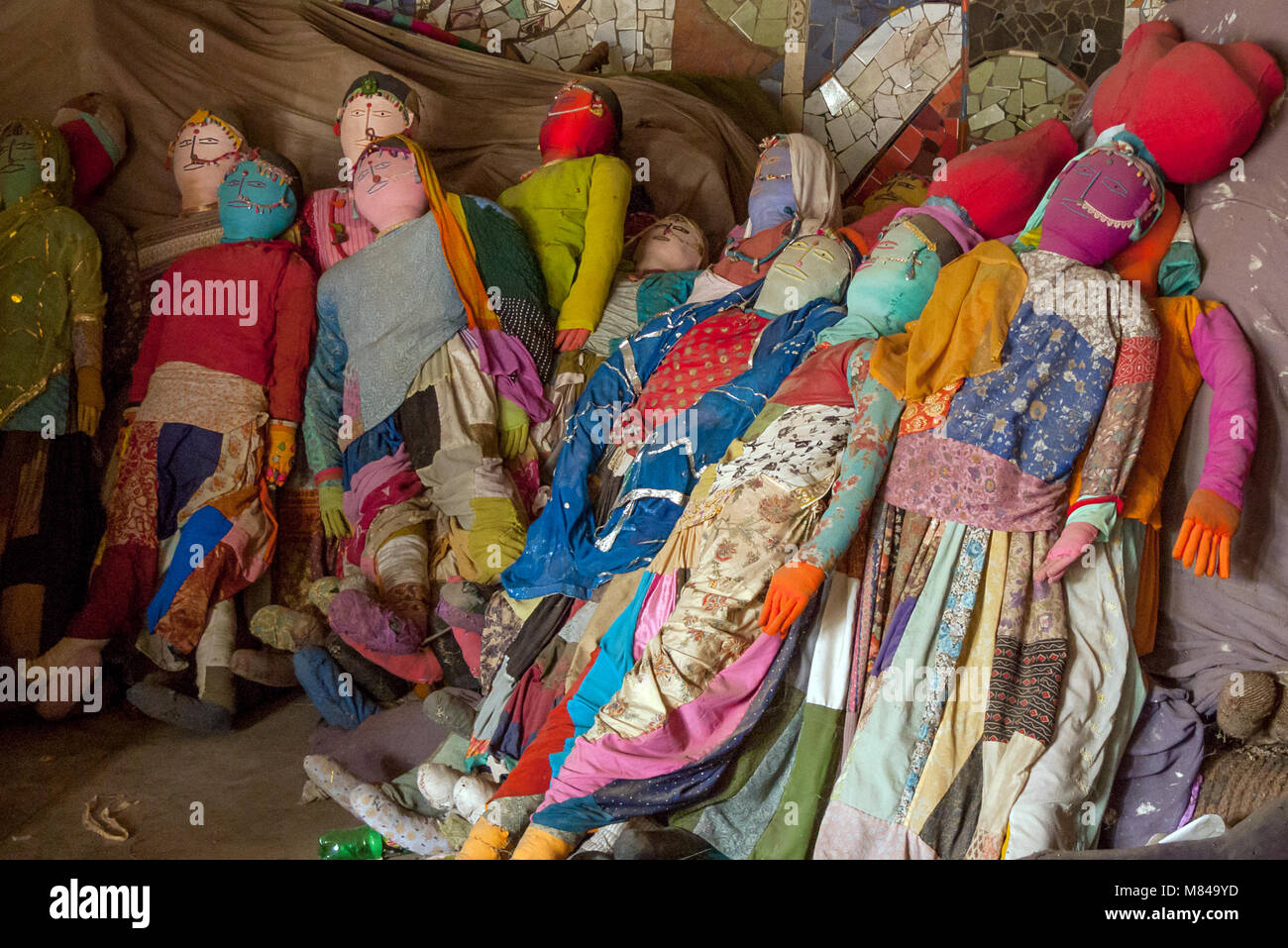 Chandigarh, Indien: eine Gruppe von Rag dolls Stockfoto