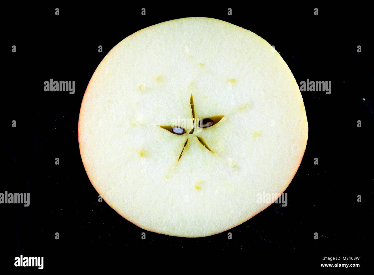 Alte deutsche Apple Cultivar Großer Rheinischer Bohnapfel Stockfoto