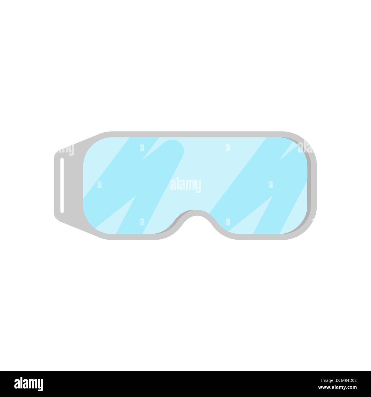 Chemischer Schutz Gläser isoliert. Labor Zubehör Vector Illustration Stock Vektor