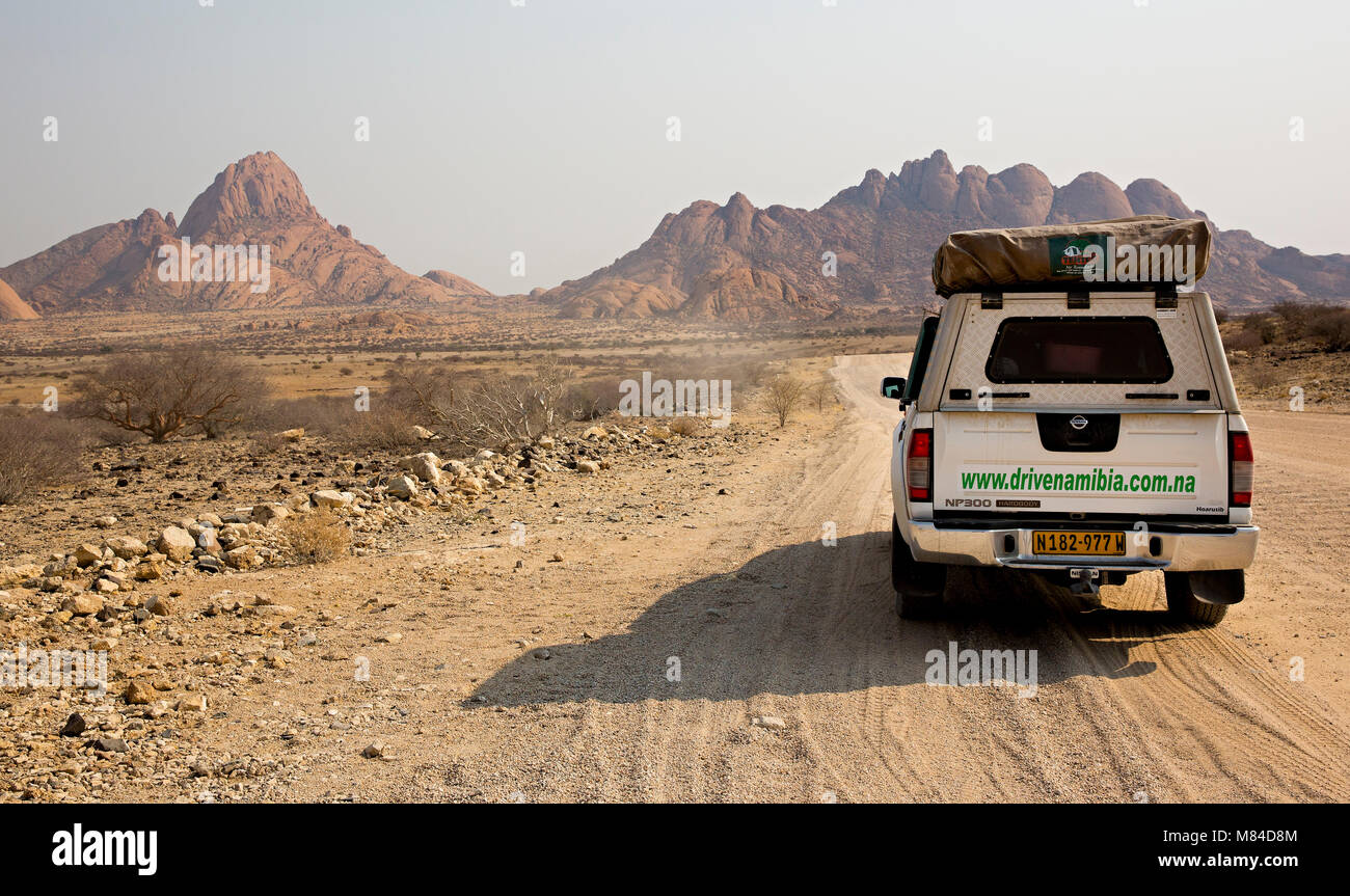 Die Spitzkoppe, NAMIBIA - Die Landschaft der Spitzkoppe in Namibia Stockfoto