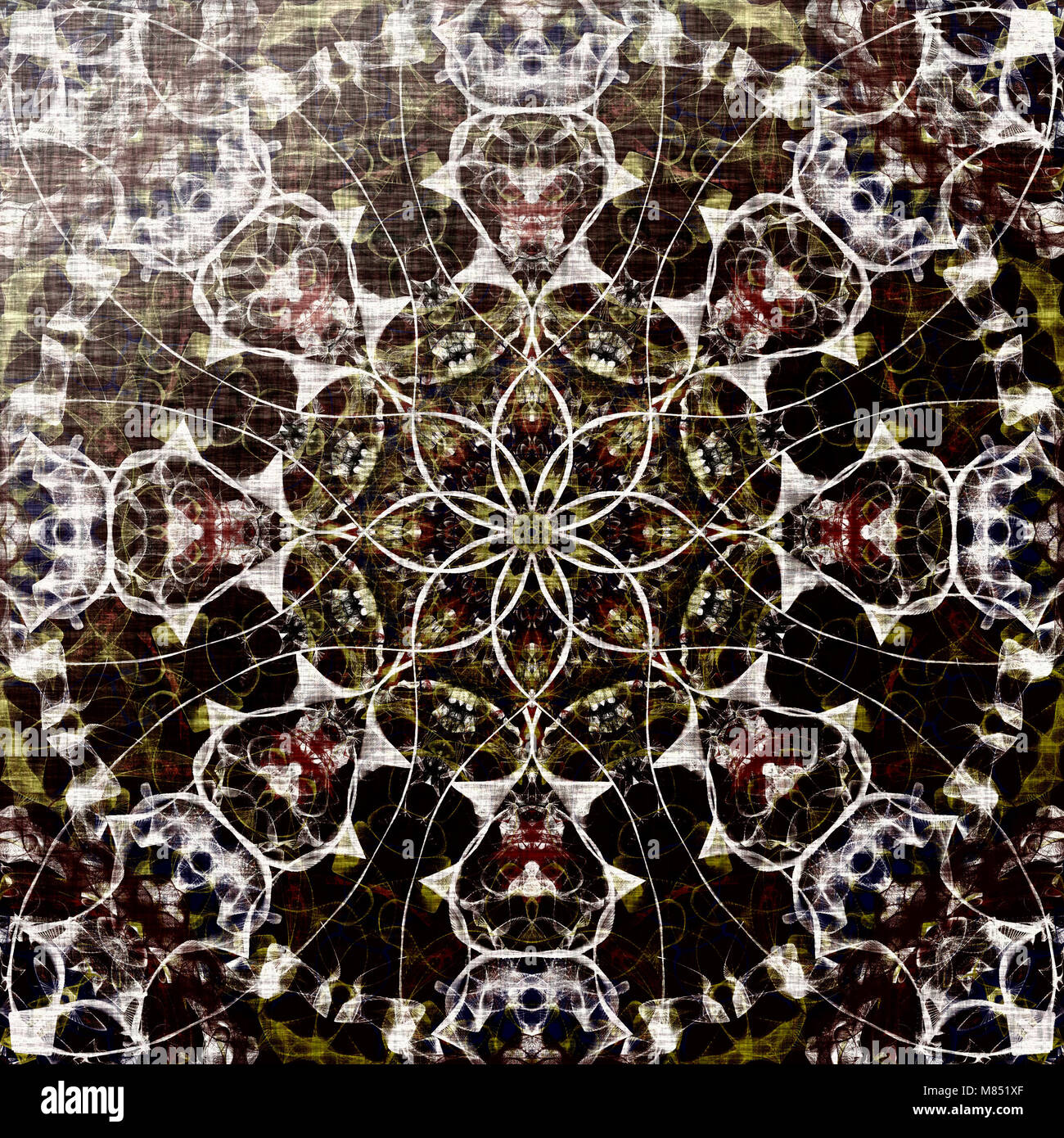 Bunte Indische Muster Tribal Floral Kreis Mit Traditionellen Elementen Luxus Mandala Textur Boho Background Orientalische Ethnischen Teppich Stockfotografie Alamy